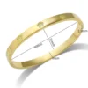 Gold Color Plated-Green Flower