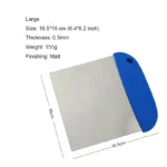 Stainless Steel Pizza Cutter Portion Maker Food Scrapers Rubber Handle Cut Knife Dough Pastry Scrapers Chopper