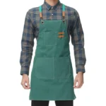Durable Washed Canvas Chef Barista Garden Cooking Restaurant Bbq Apron for Men