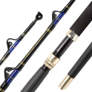 A1 OEM Trolling Rod Nylon Straight Butt Fiberglass Blank Deep Sea Tuna Shark Trolling Rod Big Game Fishing Pole Boat Rod
