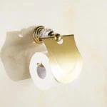 Stainless Steel Bathroom Accessories Set Wall Mount Towel Rack Set Polish Gold