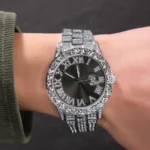 Hip Hop Full Iced Out Rhinestone Watch Luxury Wrist Watch Quartz Watch for Women Man Rapper