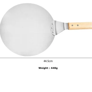 Pizza Cutter Turning Peel Rocker Spatula Baking Peelers Stainless Steel Wooden Handle Kitchen Accessories