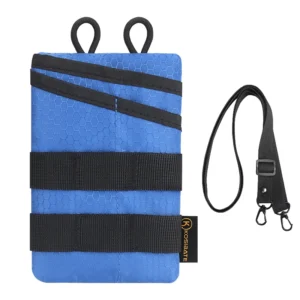 Tactical Mini EDC Pouch Pocket Organizer for Camping & Hiking with Folding Knife Pen Flashlight Wallet Tools
