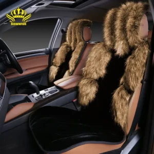 Fuzzy Faux Sheepskin Car Seat Covers for toyota sienna  ford Peugeot