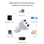 Phone 3 Port Usb Type C Pd45W Pd20W 18W 3.1A 2ports QC3.0  Car Charger Pd Mini Usbc Dual Usb-a Port 30w 20w
