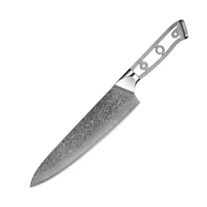DIY 67-layer Damascus Steel Kitchen Knife Japanese Blade Blank Knives Parts EDC Cooking Knife Meat Sushi Cutter Without Handle