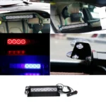 8 LED 12 V Strobe Light Car Flashing Warning Emergency Windshield Unit 3 Mode Strobe Light Lamp