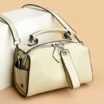 Fall Trendy Designer Women’s Purse Handbag Luxury PU Leather with Zip Closure Vintage Candy Pattern Branded Handbag