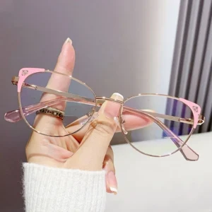 New Style Women Cat Eye Eye Glasses Transparent Glasses Design Anti Blue Light Optical Eyeglasses Frames