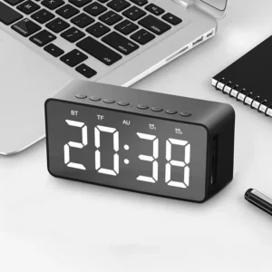 Portable Wireless Bluetooths Speaker of Alarm Clock with Mirror