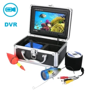 Fish Finder 7 Inch Color Monitor Fish Camera 1000TVL HD Waterproof 15m Cable Underwater Fishing Camera System With DVR Function