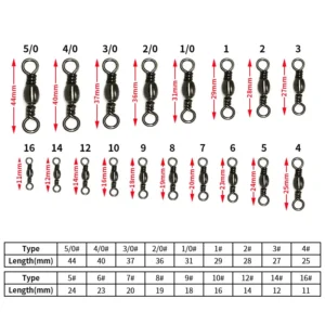 High Strength Barrel Rolling Stainless Steel Fishing Snap Swivel