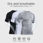 High Quality Blank Black Mens T Shirts Clothing OEM Gym Wear for Men