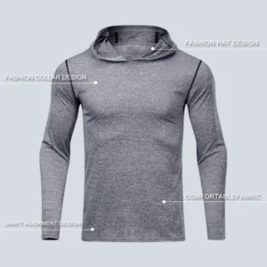 Sportswear Men Gym Hoodies Outdoor Running Tops Training & Jogging Hoodies Sweatshirt Sportswear Fitness Wear