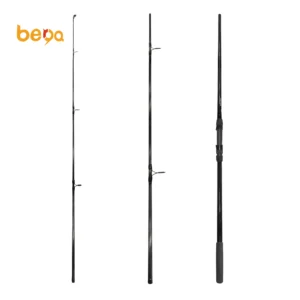 Black Carbon Fishing 3 Section Fishing Rod Surf Rod Fishing EVA Handle Red Rod