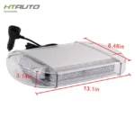 Car Truck Snow Plow Amber Yellow Warning Directional Lightbar Flashing Emergency LED Strobe Light Flasher