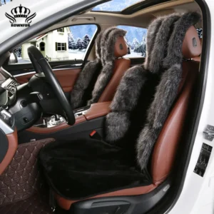 Fuzzy Faux Sheepskin Car Seat Covers for toyota sienna  ford Peugeot