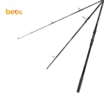 Black Carbon Fishing 3 Section Fishing Rod Surf Rod Fishing EVA Handle Red Rod