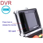 Fish Finder 7 Inch Color Monitor Fish Camera 1000TVL HD Waterproof 15m Cable Underwater Fishing Camera System With DVR Function