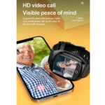 4G GPS Smartwatch with WiFi Elderly Safety Tracker, SOS Emergency Alert, Blood Pressure & Heart Monitoring, Android Watch Phone