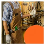 High Quality Heavy Duty Thick Canvas Electrician Men’s Cross Back Aprons Men Work Apron With Tool Pockets