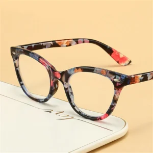 Cat Eye Reading Glasses with Blue Light Blocking, Strengths +1.50 to +3.50