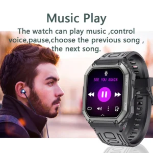 SENBONO C20S Men's Smart Watch OLED Big Battery Heart Rate Tracker Fitness Tracker IP67 Waterproof BT Dial Call IOS Android