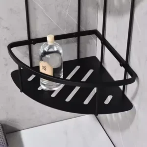 Modern Two-Tier 304 Stainless Steel Bath Corner Shelf Dual Tier Rack for Hotel Bathrooms