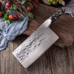 Hand Forged Cleaver Knife Professional Full Tang Kitchen Knife Stainless Manganese Carbon Steel Meat Slicer