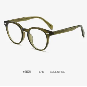 CP Propionic Acid Round Glasses Frames Retro Myopia Anti Blue Light Glasses for Men and Women