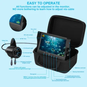 7 Inch HD Infrared Fish Finder Portable Underwater Fishing Camera