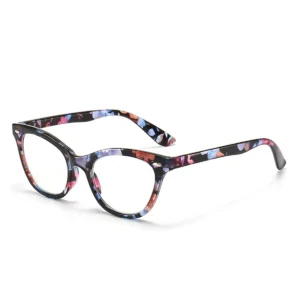 Cat Eye Reading Glasses with Blue Light Blocking, Strengths +1.50 to +3.50