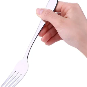 High Quality Stainless Steel Cutlery Set Gold Fork and Polished PP Spoon for Coffee Mugs for Camping and Hotels