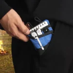 Tactical Mini EDC Pouch Pocket Organizer for Camping & Hiking with Folding Knife Pen Flashlight Wallet Tools