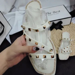 Fashion Ladies Shoes Sexy Cute Jelly Womens Sandals slippers slip on Summer Flat Women's Sandals