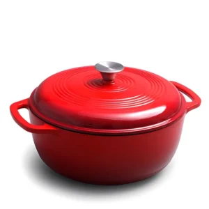 28cm Classic Cast Iron Enamel Dutch Oven Pot Metal Design Style