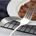 High Quality Stainless Steel Cutlery Set Gold Fork and Polished PP Spoon for Coffee Mugs for Camping and Hotels