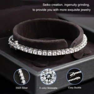 Hip Hop Iced Out Fine Jewelry Lab Diamond 925 Silver VVS Moissanite Necklaces