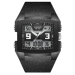 H-GOOD TK-0004 Square Men Watches Japan Quartz Movement Digital Watches Sport Watches