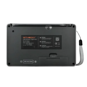 DAB Digital Radio Speaker with TF/SD Music Player Mini USB FM Portable D2 BT 18650 Rechargeable Battery