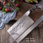Hand Forged Cleaver Knife Professional Full Tang Kitchen Knife Stainless Manganese Carbon Steel Meat Slicer