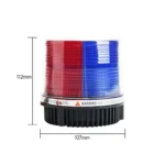 12V 24V Led Strobe Warning Light Waterproof Red Blue Rotating Beacon Light Car Emergency Flash Strobe Lamp