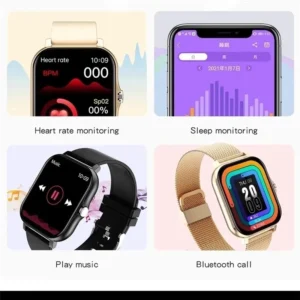 Smart Watch for Men Women Gift Full Touch Screen Sports Fitness Watches Bluetooth Calls Digital Smartwatch Wristwatch
