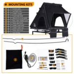 Camping Gear Comfortable Sleep Bed Tents Triangle Car Rooftop Tent Aluminum