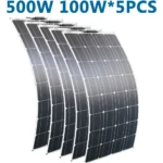 200W Flexible Solar Panel for Campervan Roof Shed 100W Photovoltaic Solar 12V Battery Charging Portable Green Energy Solution