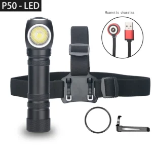 Powerful IP54 Waterproof XHP70 Headlamps LED Head Lights USB Rechargeable Head Lamp 18650 Battery Camping Lantern