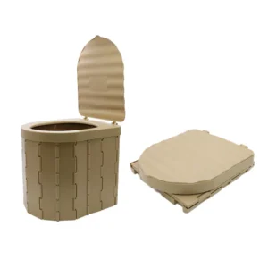 Eco-Friendly Portable Toilet Rack Organizer Foldable for Outdoor Camp & Bathroom for Camping & Hiking Products