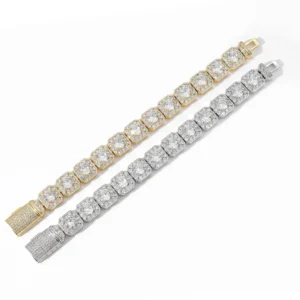 Hip Hop 13mm Micro Paved Cubic Zircon Tennis Chain Bracelet