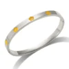 Silver Color Plated-Orange Flower